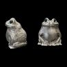 Salt & Pepper Shaker pewter Frog