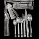 76-piece cutlery set, Commodore model, Christofle solid silver, Cardeilhac