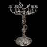 Silver-plated Bronze Plants Candelabra 75 cm