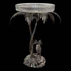 19th-Century Victorian palm tree Centerpiece by Elkington, England, circa 1858