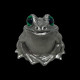 Salt & Pepper Shaker pewter Frog