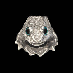 Salt & Pepper Shaker pewter Frog