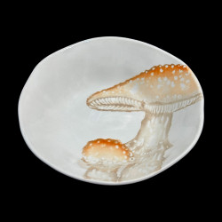Dessert plate Parasol mushroom
