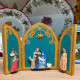 Blue triptych Crib