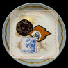 Dessert plate heron, Kioto service, Creil et Montereau, 1878 - 1884