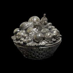 Fruits basket Ice Bucket Designed by Mauro Manetti, Silver Plated, circa 1970