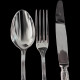 Ercuis Silver Plated Flatware Set, Trianon Pattern for 18 People