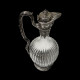 Crystal and silver jug with a Bacchanalian handle, 19th century