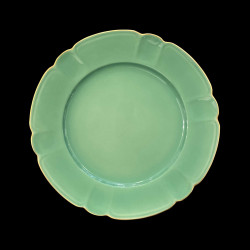 Porcelain Dinner Plate in Green Mozart Collection