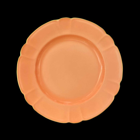 Porcelain Dinner Plate in Salmon Mozart Collection