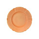 Porcelain Dessert Plate in Salmon Mozart Collection