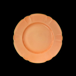 Porcelain Dessert Plate in Salmon Mozart Collection