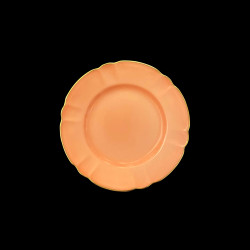 Porcelain Bread Plate in Salmon Mozart Collection