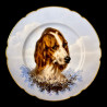 Limoges hand painted porcelain dog set, Escalier de Cristal, XIXe