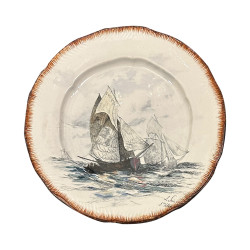 Service hand painted Lepic, Léveillé, Creil & Montereau circa 1889