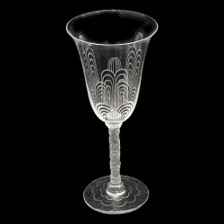 Verre vin blanc Baccarat cristal Service Jet d'Eau, design G. Chevalier 192