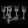 Verre vin blanc Baccarat cristal Service Jet d'Eau, design G. Chevalier 192