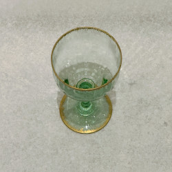 Verre à vin rouge Daum, période Art nouveau, fabrication Nancy, vers 1900