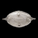 Jardinière têtes sanglier et présentoir, métal argenté style XVIIIe L 50,5- 53,5 cm