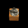 6 Marine-themed card holders in sterling silver hardstone bases by Buccellati