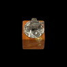 6 Marine-themed card holders in sterling silver hardstone bases by Buccellati