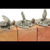 6 Porte-noms à thème marin en argent sterling avec base en pierre dure par Buccellati