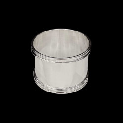 Rond de serviette classique en argent massif