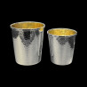 Large hammered sterling silver tumbler
