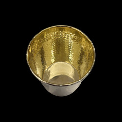 Small hammered sterling silver tumbler