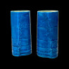Vase Bambou faience turquoise Christopher Dresser Minton, Circa 1879