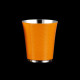 Gobelet martelé argenté coloré - Orange