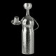 Vase - bougeoir en métal argenté