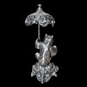 Sculpture en bronze Ours avec une ombrelle, signée Fratin, XIXe