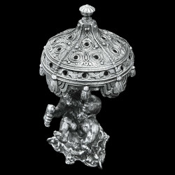 Sculpture en bronze Ours avec une ombrelle, signée Fratin, XIXe