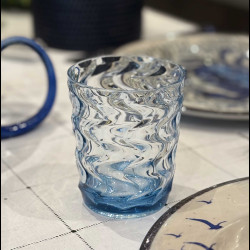 Acrylic water Waves glass - Blue
