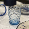 Verre à eau acrylique Vagues bleu