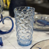 Verre à soda acrylique Vagues bleu