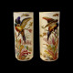 Rare paire de vases en faïence fine, Manufacture Creil & Montereau, vers 1876-1884