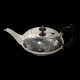 Art Deco hammered silverplate tea set, Sampson Mordan & Co Ltd, 19th
