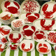 Majolica gorgonian coral soup plate