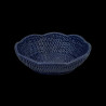 Petite corbeille rotin bleu