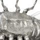 Langouste sculpture en fonte argentée Mauro Manetti L 43 x 30 cm H 44 cm
