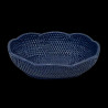 Blue rattan basket