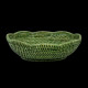 Corbeille rotin vert