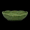 Green rattan basket
