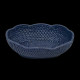 Corbeille rotin bleu