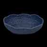 Blue rattan basket