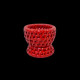 Red rattan egg cup