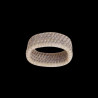 4 Ronds de serviette rotin blanc