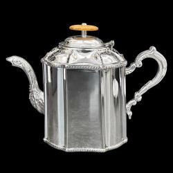 Théière métal argenté style XIXe